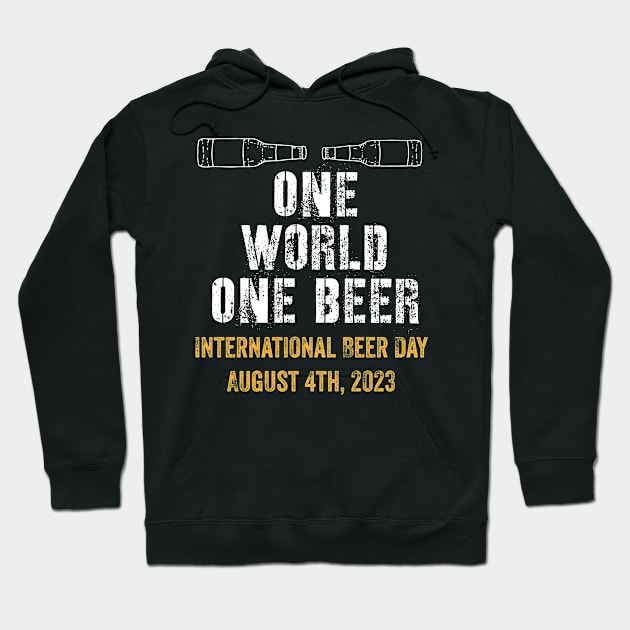 One world one beer Hoodie by miamia